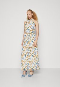 VILA - VIJULIETTE PLISSE ANKLE DRESS - Îmbrăcăminte de ocazie - cloud dancer/blue Imagine miniatură 1