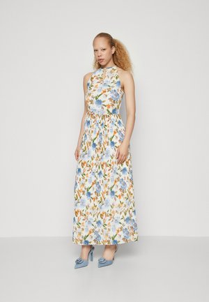 VIJULIETTE PLISSE ANKLE DRESS - Occasion wear - cloud dancer/blue