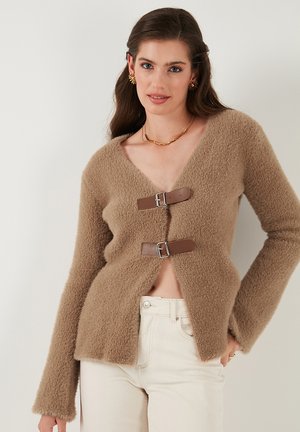 LELA, REGULAR FIT - Cardigan - light brown