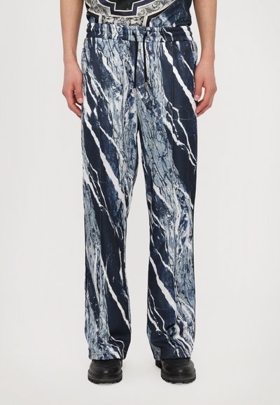 Roberto Cavalli MARBLE TECH TRACK PANT - Pantaloni - blue