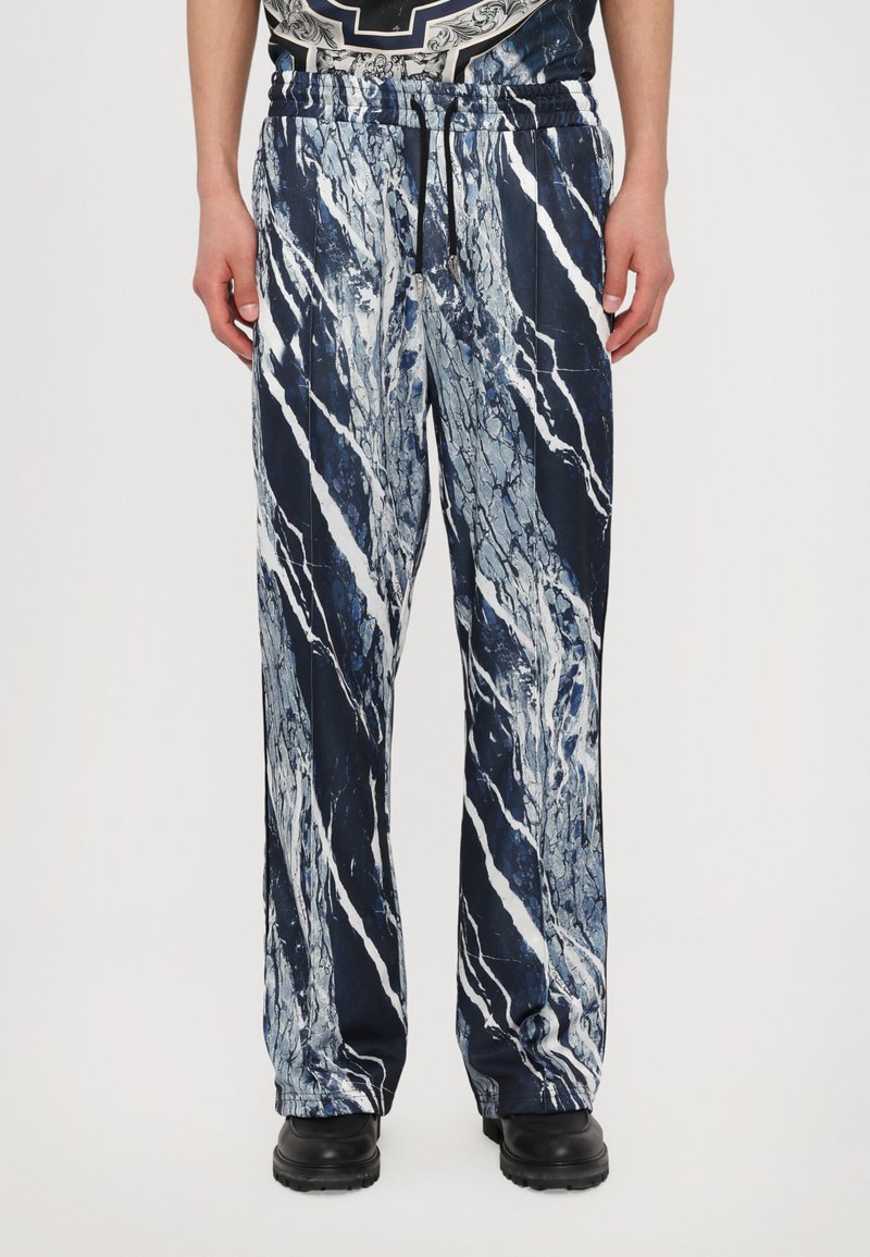 Roberto Cavalli MARBLE TECH TRACK PANT - Pantaloni - blue