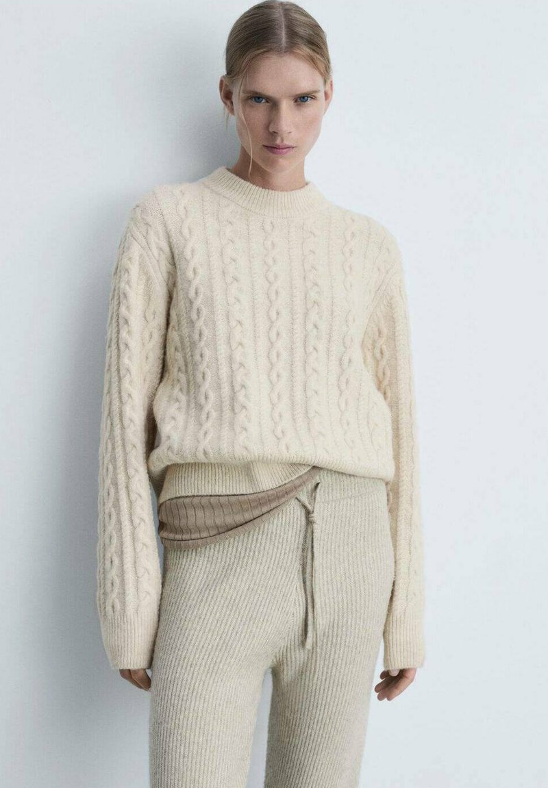 Mango Strickpullover - off-white