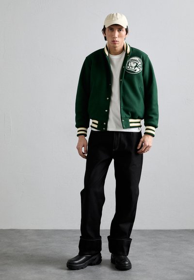 Billionaire Boys Club SCRIPT LOGO VARSITY JACKET - Blouson Bomber - green