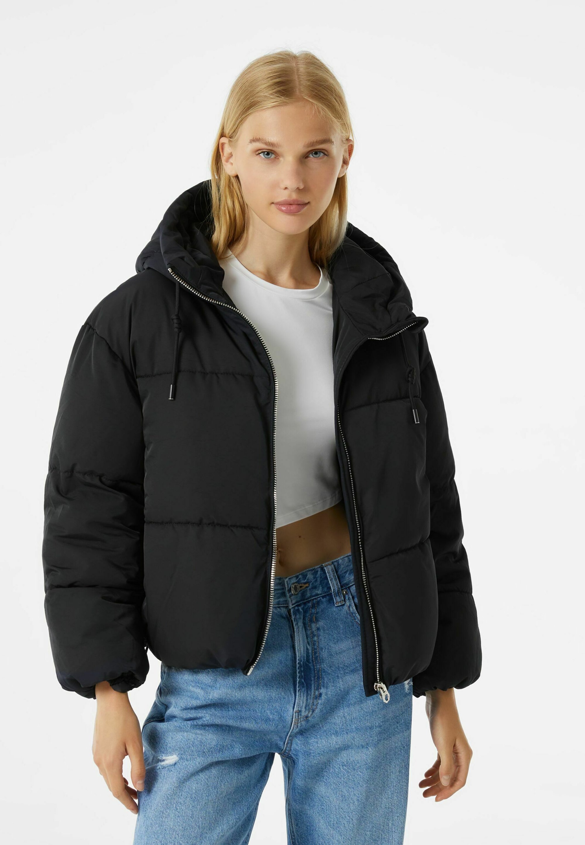 leer Ongewijzigd luchthaven Bershka PUFFER - Winterjas - black/zwart - Zalando.nl