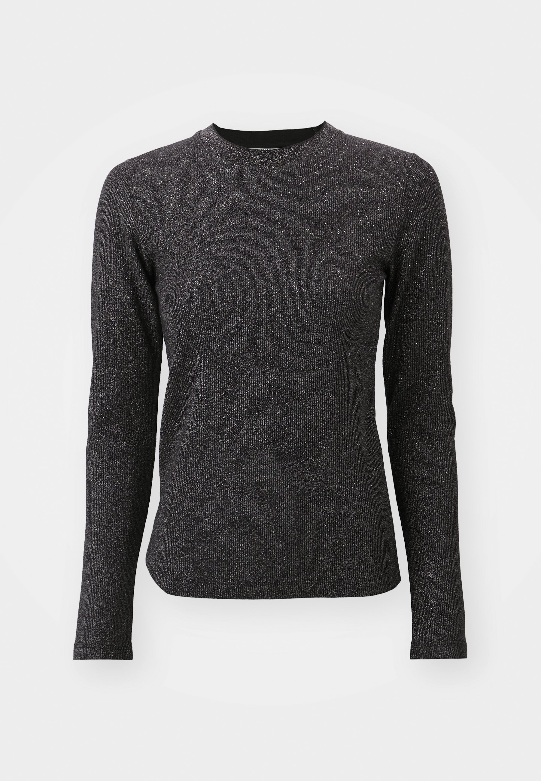 Mads Nørgaard TUBA TEE - Langarmshirt - black/gun metal