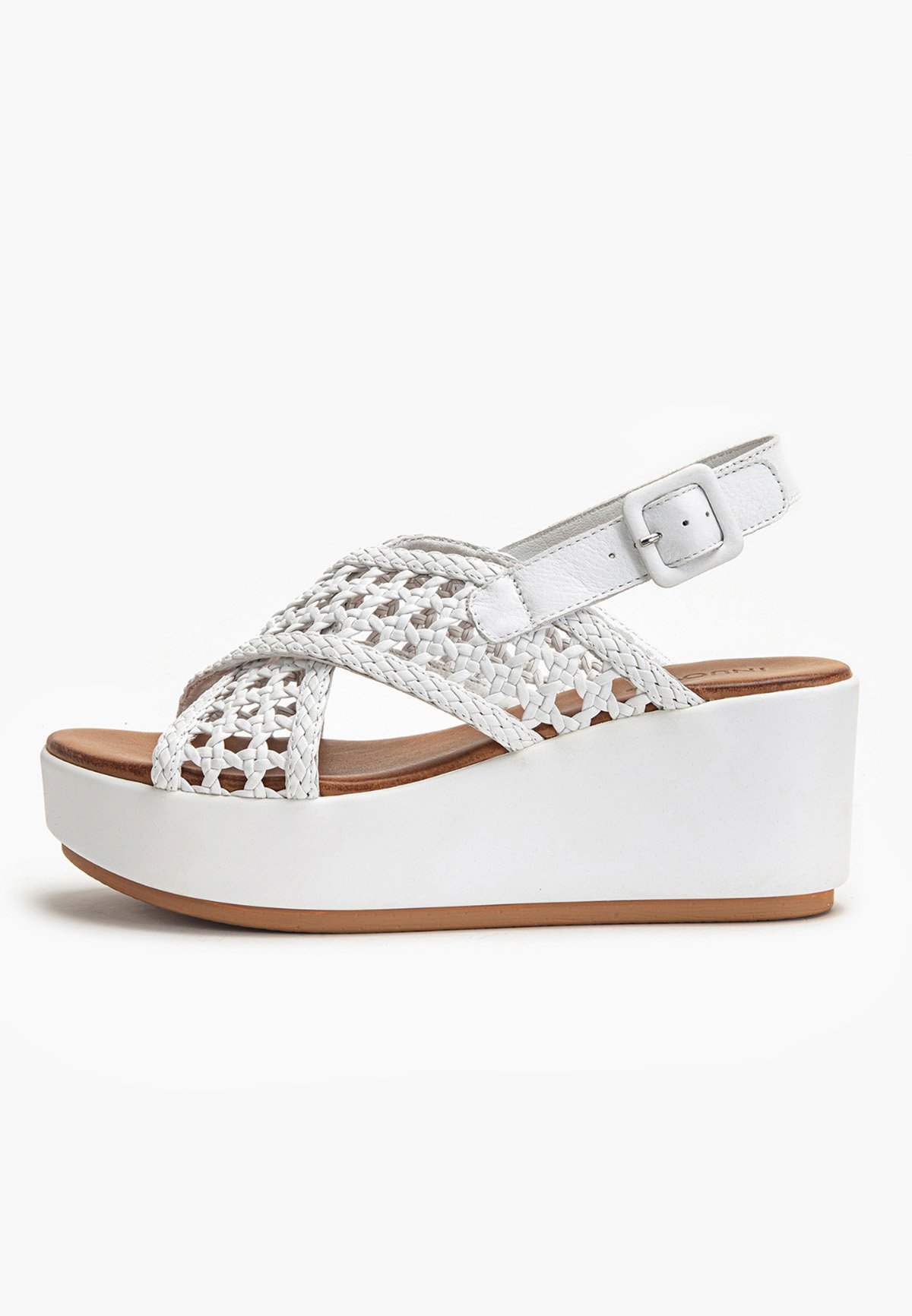 Inuovo Sandali con zeppa - white wht/bianco - Zalando.it