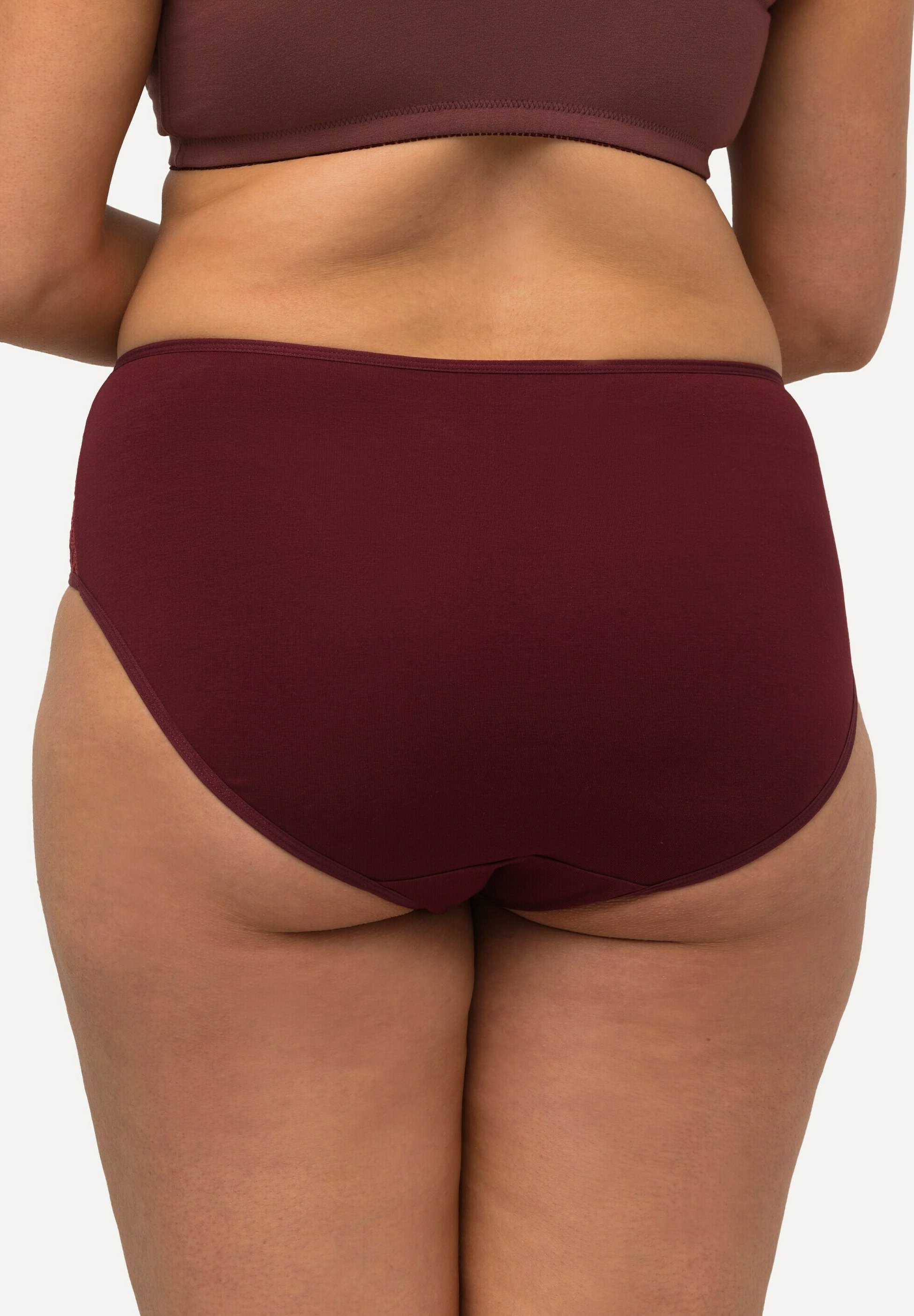 Slip midi in confezione da cinque pezzi in tinta unita
