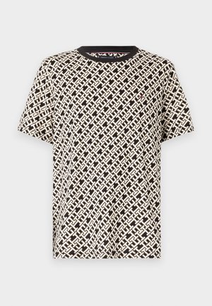 MONOGRAM TEE UNISEX - Printtipaita - black/calico
