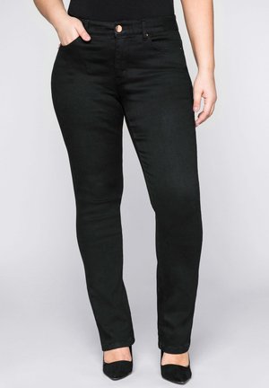 Sheego, Slim fit jeans - black denim
