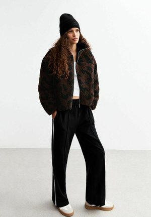 ANIMAL PRINT ZIP UP BORG  - Fleecejas - brown pattern