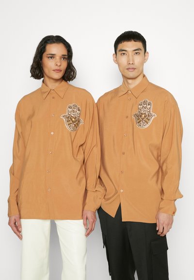 HOUSE OF JAFFA CAMEL REPEATE UNISEX - Hemdbluse - dark sand