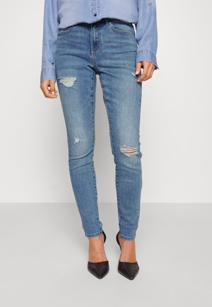 ONLY Petite ONLWAUW MID DESTROY  - Jeans Skinny - medium blue denim