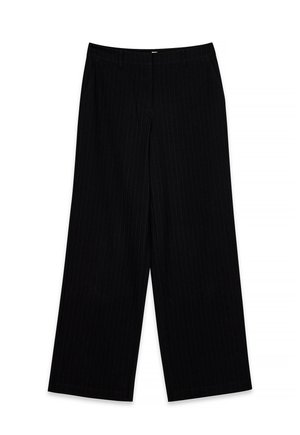 WIDE HERRINGBONE SUITING  - Bukser - black stripe