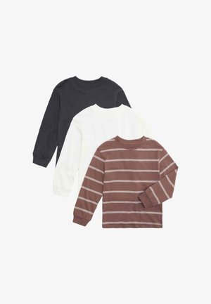 Marks & Spencer, 3 PACK UNISEX - Langærmet T-shirt - brown mix