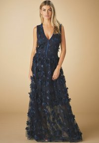 Next 3D FLORAL TEXTURED V-NECK TALL - REGULAR FIT - Apģērbs svinīgiem gadījumiem - blue navy