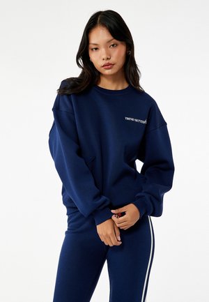 PRINTED  - Sweater - dark blue