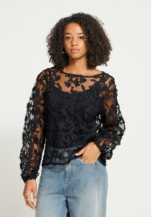 ICHI, IHBALKI LONG SLEEVE - Blouse - black