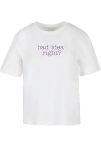 BAD IDEA  - T-Shirt print - white