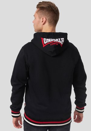 Lonsdale MIT REISSVERSCHLUSS NORMALE PASSFORM  - Mikina so zipsom - black