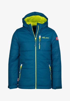 TROLLKIDS Winter jacket - petrol lime
