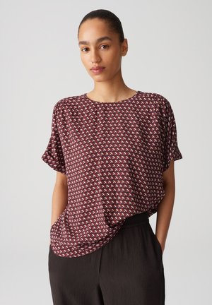 OPUS LOOSE FIT PRINT - Bluse - cassis