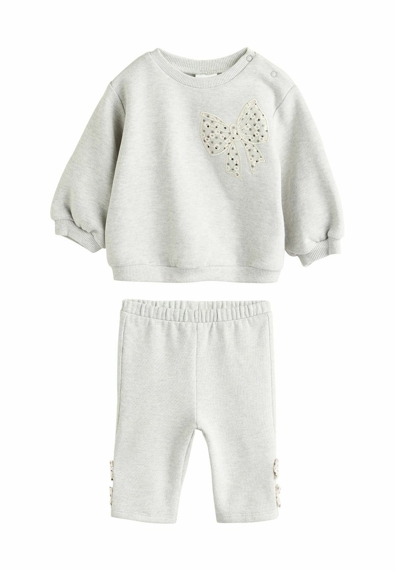 Next JOGGERS SET REGULAR FIT - Træningssæt - grey white taping