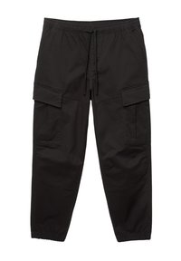 JOGGER - Hlačami s stranskimi žepi - black