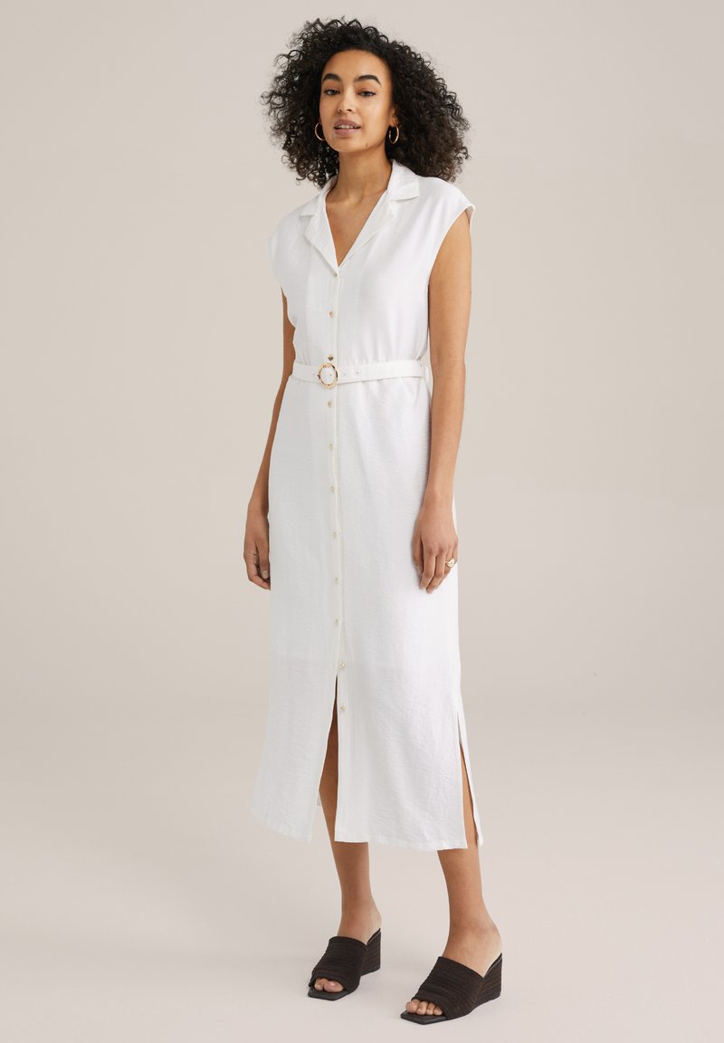 WE Fashion - Shirt dress - white, Enlarge