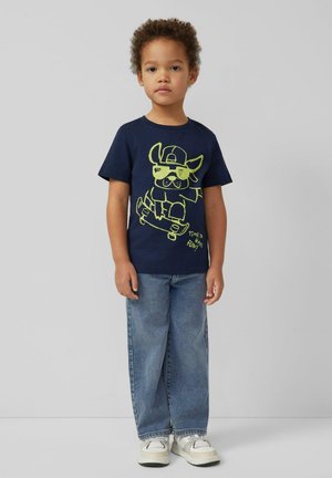 T-shirt print - navy