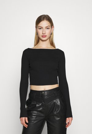 Top s dlouhým rukávem - black
