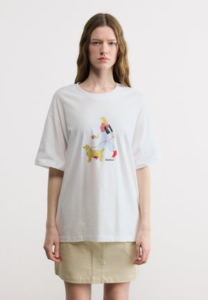 DERWENT - Trükipildiga T-särk - white