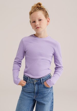 WE Fashion, T-shirt à manches longues - light purple