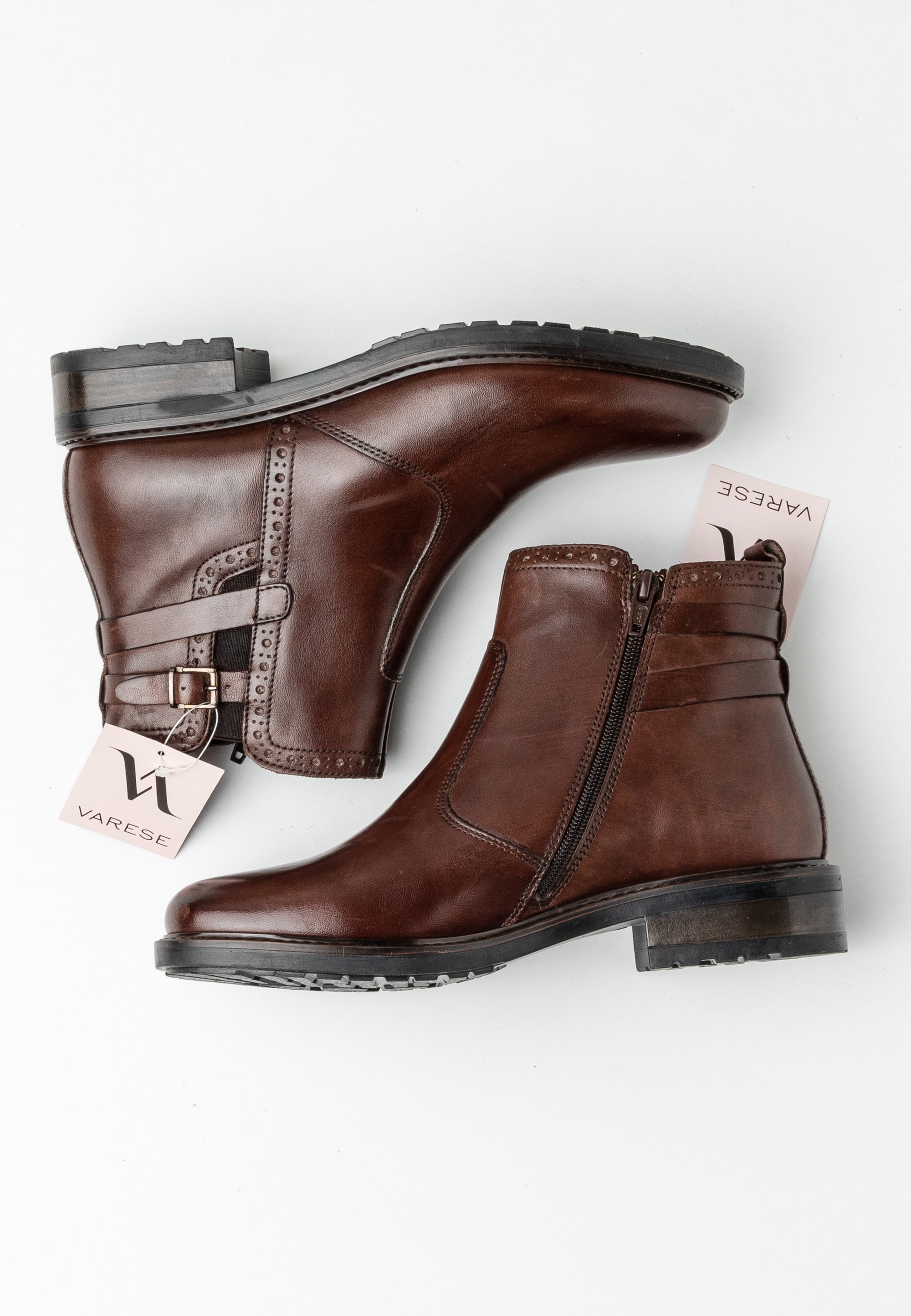 Leder Varese Stiefelette Cognac Varese Stiefelette Cognac Tamaris