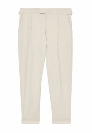 Reiss REGULAR FIT CANTWELL  BLEND TAPERED - Suit trousers - stone