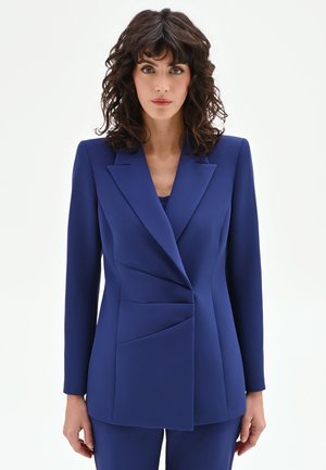 ASIMMETRICA DRAPPEGGIATA  - Blazer - blu indaco