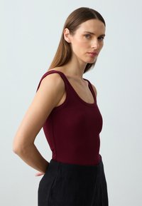 Jimmy Key SLIM FIT - Top - burgundy