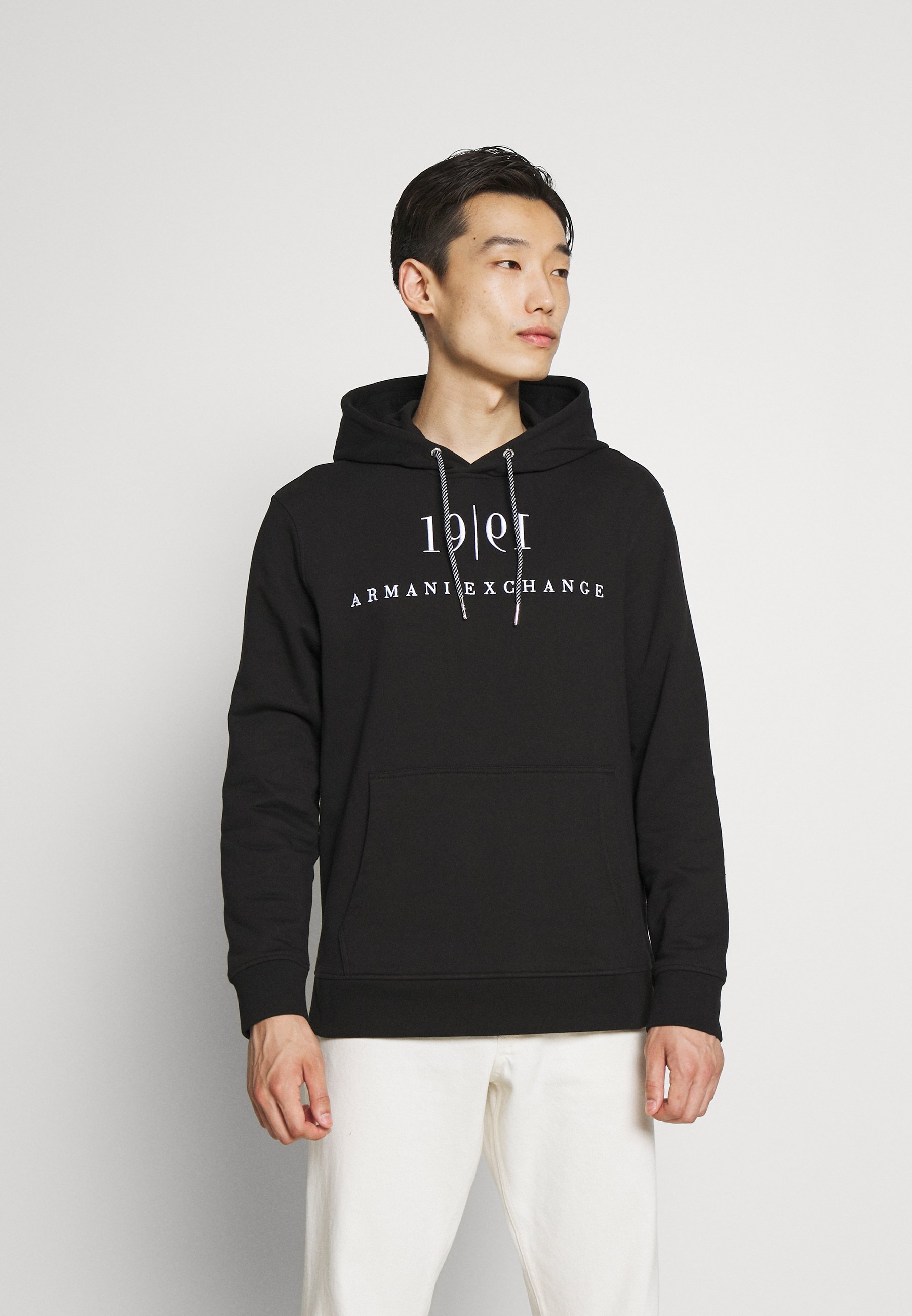 armani exchange hoodie black