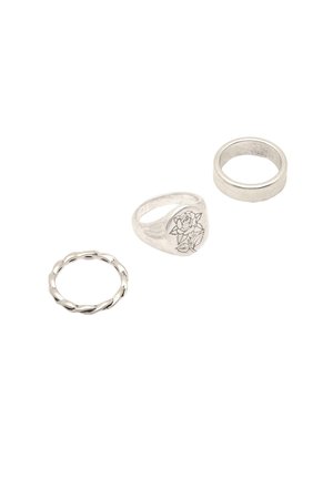 PACK OF 3 - Ring - silver-coloured