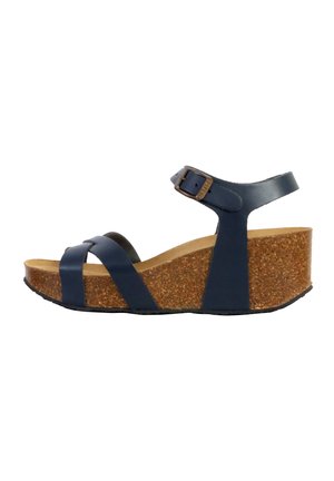 COMPENSÉES SO FINAL - Sandalen met plateauzool - marine