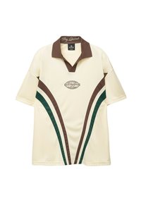 COLOUR BLOCK - Polo shirt - beige