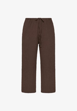 Evans, PLUS SIZE WIDE LEG TROUSERS. - Pantalones - chocolate