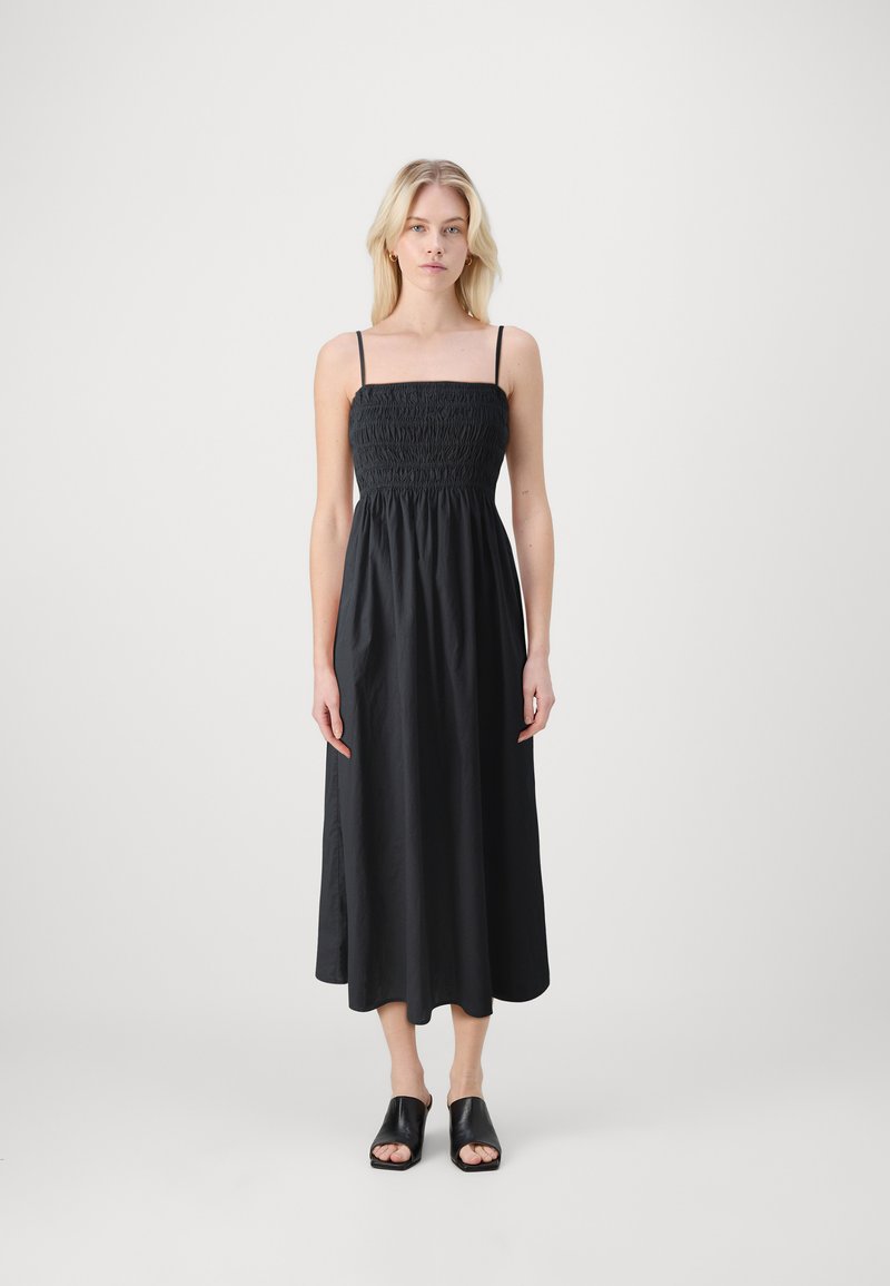 GAP SMOCKED DRESS - Dnevna haljina - black