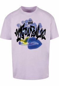 MJ Gonzales KISS X HEAVY OVERSIZED  - T-shirts med print - lilac