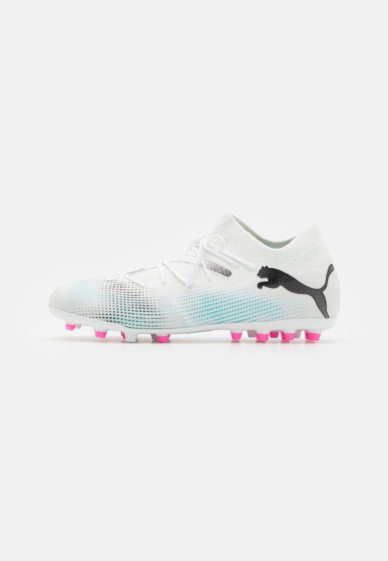 Puma FUTURE 7 MATCH MG - Scarpe da calcio per terreni duri - white/black/poison pink