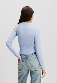 Karl Lagerfeld Jeans LONG-SLEEVED EYELET - Top s dlhým rukávom - eventide