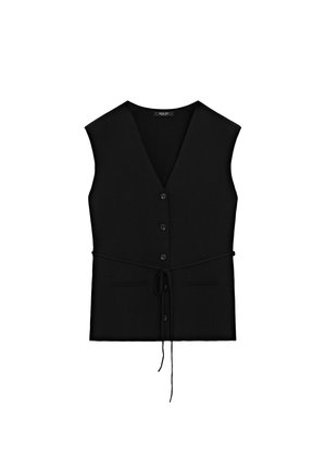 V-NECK - Veste sans manches - black