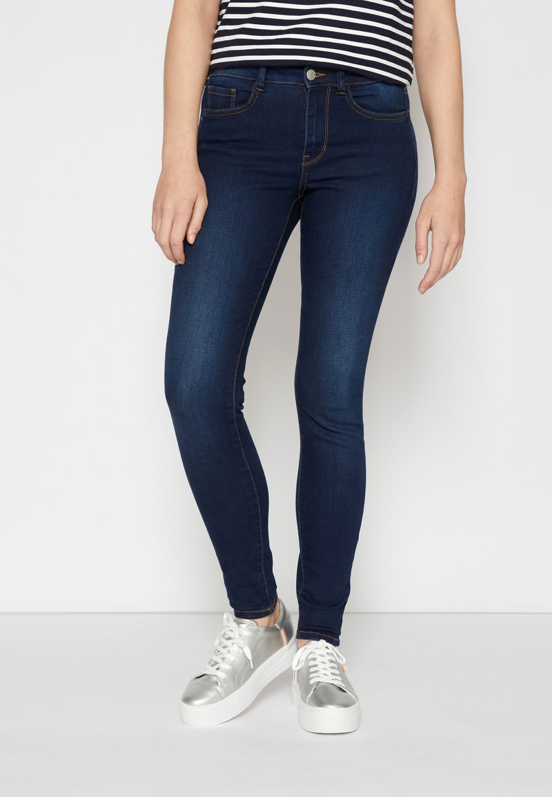 TOM TAILOR DENIM NELA - Vaqueros pitillo - used dark stone blue