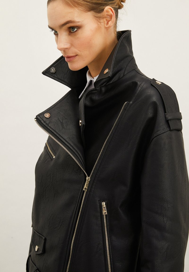 Giubbotto Biker Chiodo Con Pelliccia Zara Biker Jacket Giubbotto
