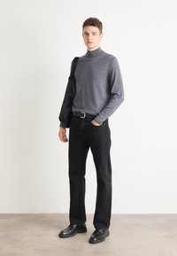 Calvin Klein MOCK NECK SWEATER - Maglione - dark grey heather