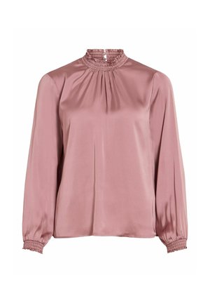 VILA, OBERTEIL MIT LANGEN  ÄRMELN VISOFIE - Bluse - nostalgia rose